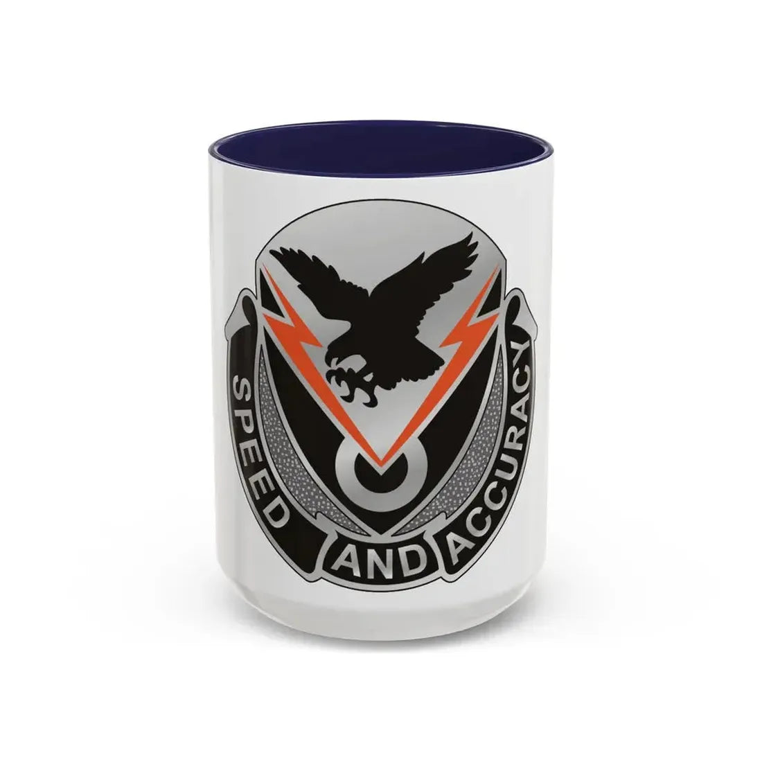 327 Signal Battalion (U.S. Army) Accent Coffee Mug 15oz Navy - Go Mug Yourself