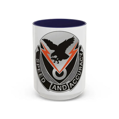 327 Signal Battalion (U.S. Army) Accent Coffee Mug 15oz Navy - Go Mug Yourself