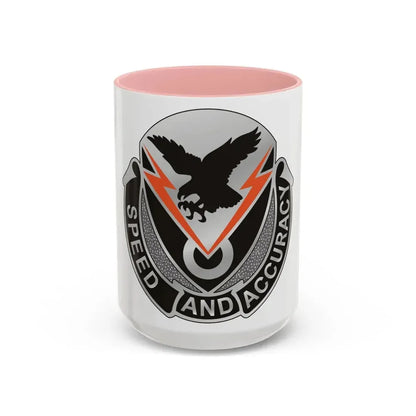 327 Signal Battalion (U.S. Army) Accent Coffee Mug 15oz Pink - Go Mug Yourself