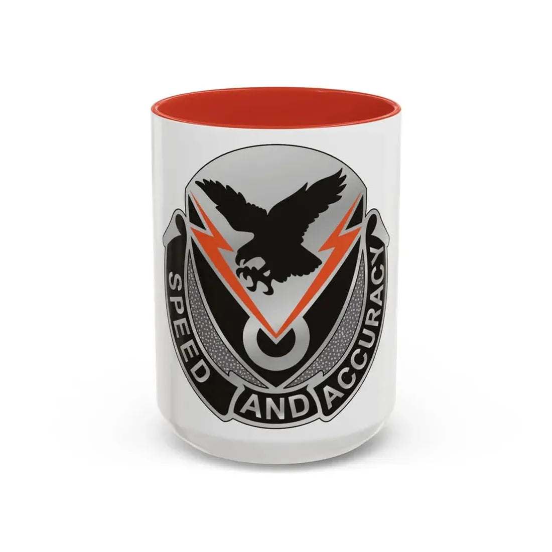 327 Signal Battalion (U.S. Army) Accent Coffee Mug 15oz Red - Go Mug Yourself