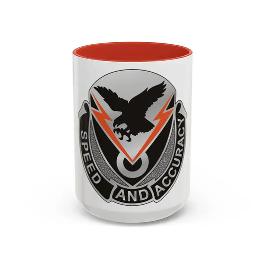 327 Signal Battalion (U.S. Army) Accent Coffee Mug 15oz Red - Go Mug Yourself