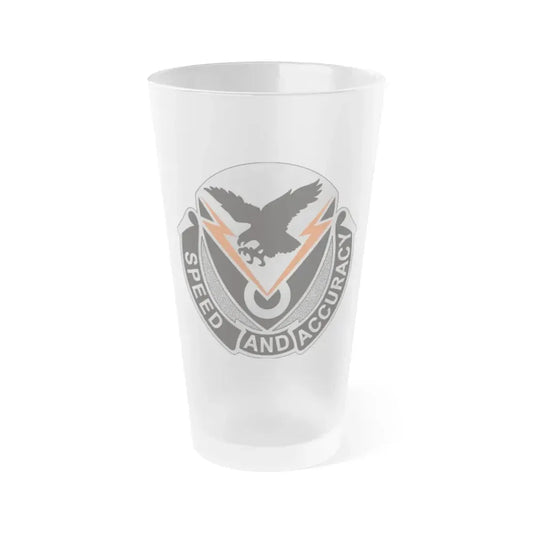 327 Signal Battalion (U.S. Army) Frosted Pint Glass 16oz Default Title - Go Mug Yourself