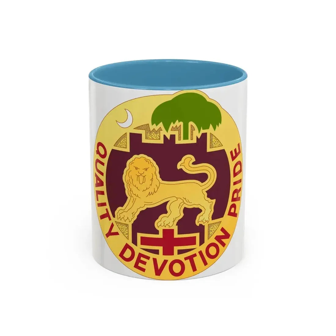 3271 US Hospital (U.S. Army) Accent Coffee Mug 11oz Light Blue - Go Mug Yourself