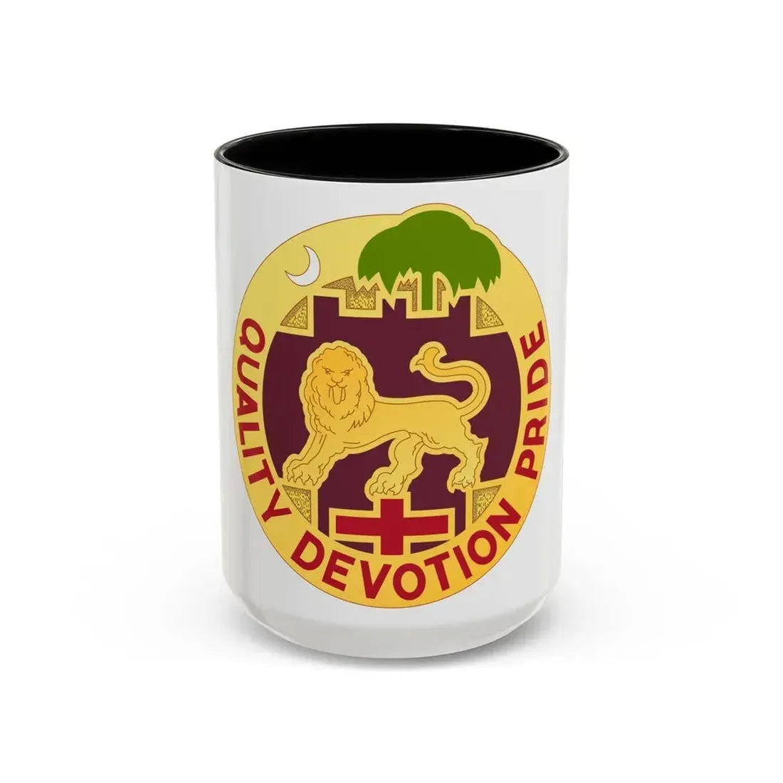 3271 US Hospital (U.S. Army) Accent Coffee Mug 15oz Black - Go Mug Yourself