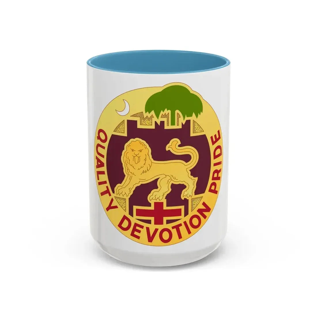 3271 US Hospital (U.S. Army) Accent Coffee Mug 15oz Light Blue - Go Mug Yourself