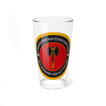 Emblem for the 1-II-JDR (Denmark) (Coat of Arms) Pint Glass 16oz