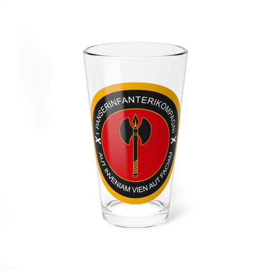 Emblem for the 1-II-JDR (Denmark) (Coat of Arms) Pint Glass 16oz
