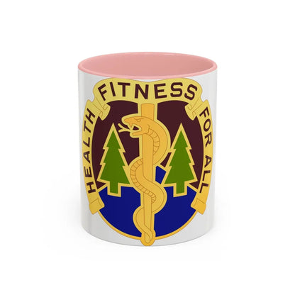 3274 US Hospital (U.S. Army) Accent Coffee Mug-11oz-Pink-Go Mug Yourself