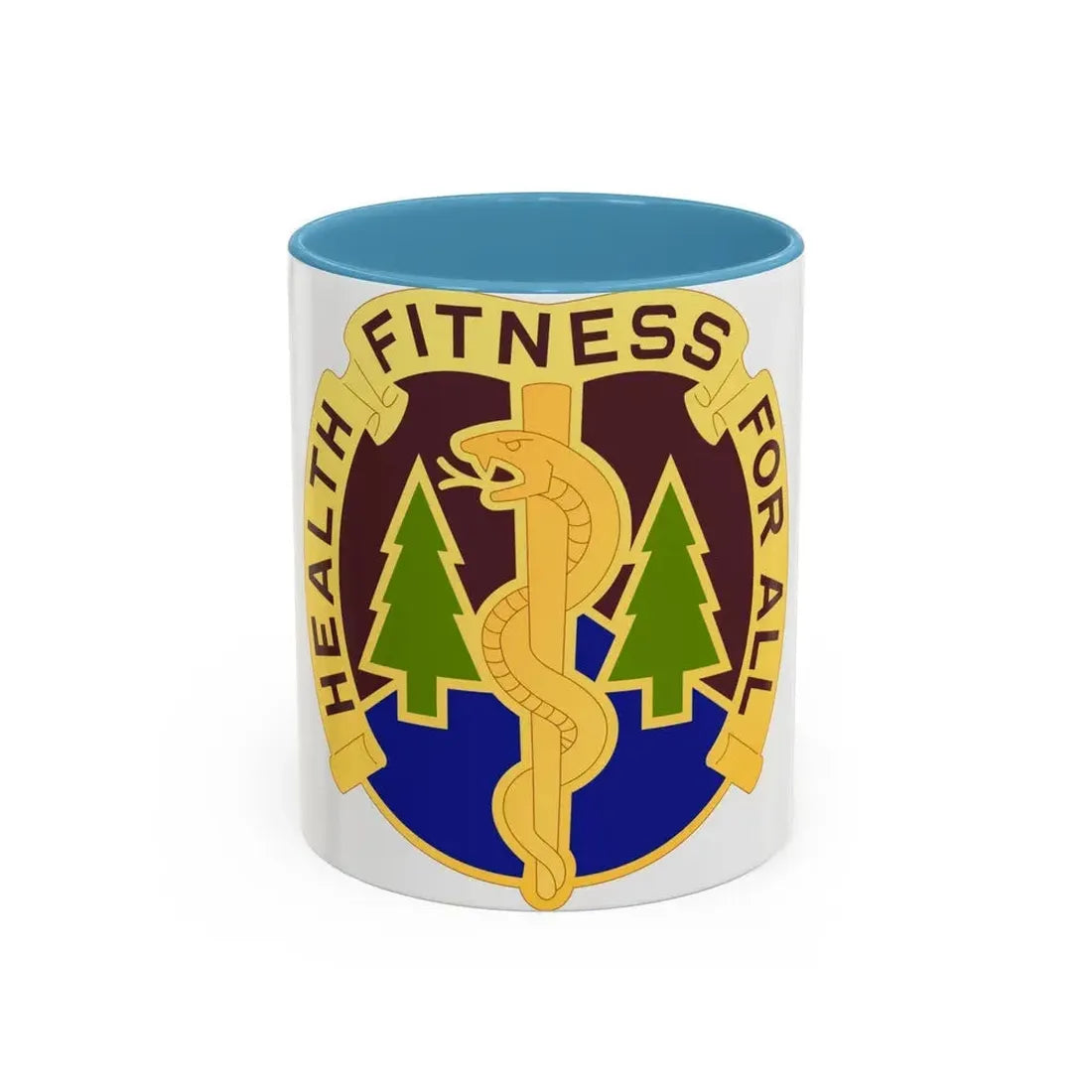 3274 US Hospital (U.S. Army) Accent Coffee Mug 11oz Light Blue - Go Mug Yourself