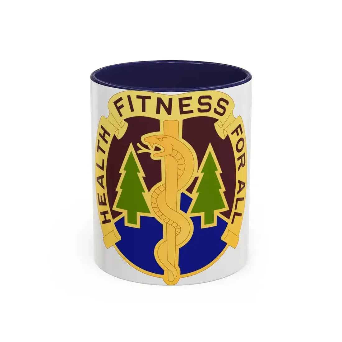 3274 US Hospital (U.S. Army) Accent Coffee Mug 11oz Navy - Go Mug Yourself