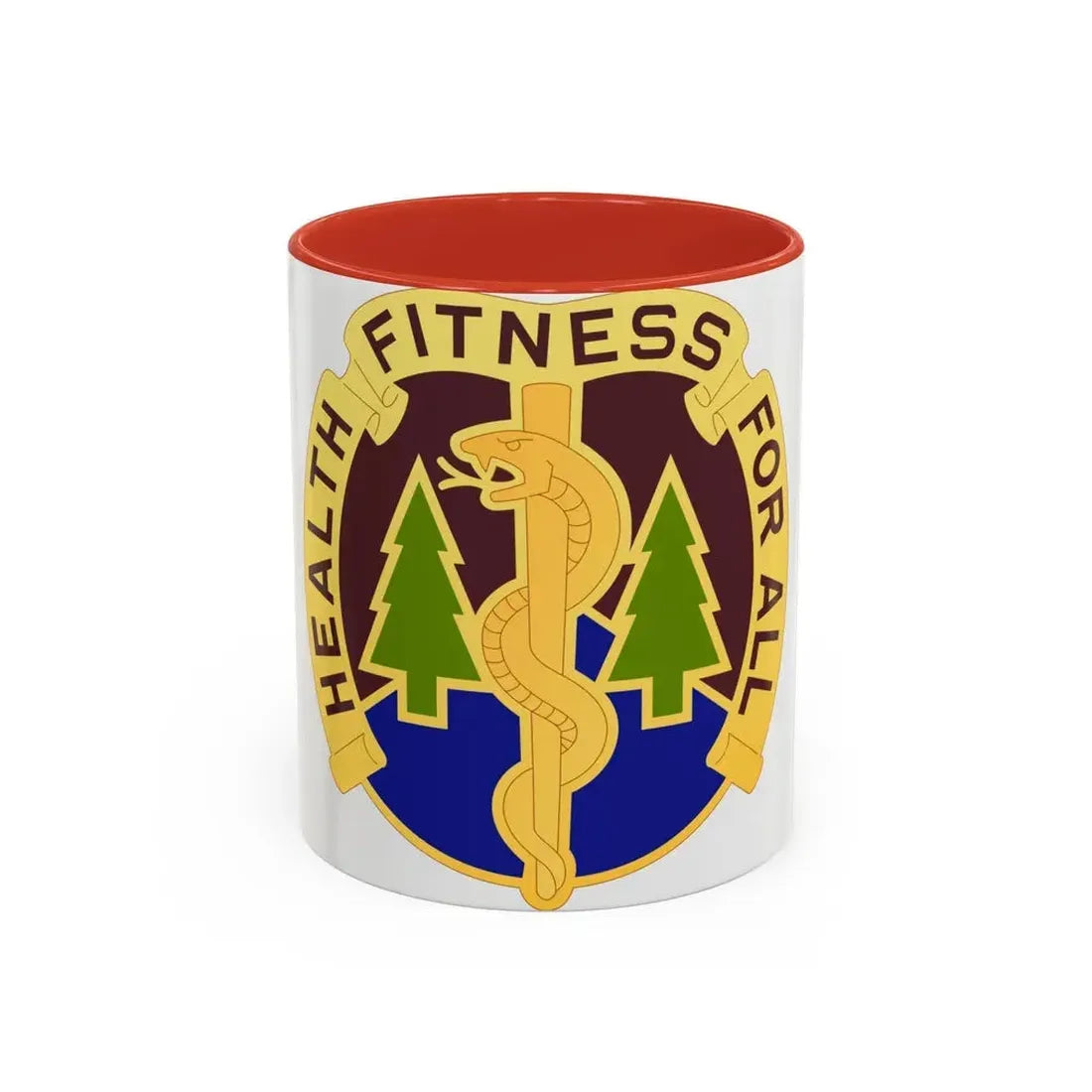 3274 US Hospital (U.S. Army) Accent Coffee Mug 11oz Red - Go Mug Yourself