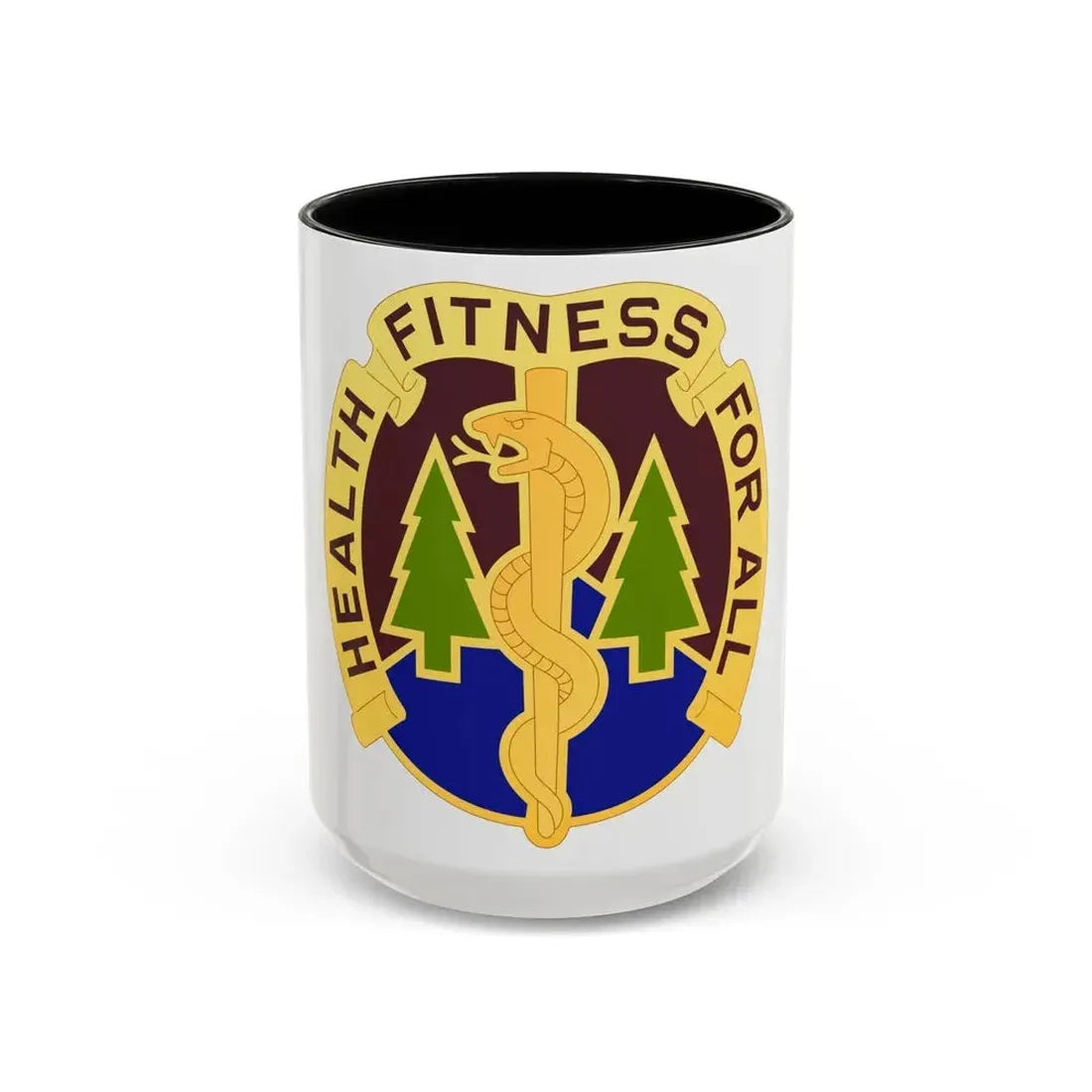 3274 US Hospital (U.S. Army) Accent Coffee Mug 15oz Black - Go Mug Yourself