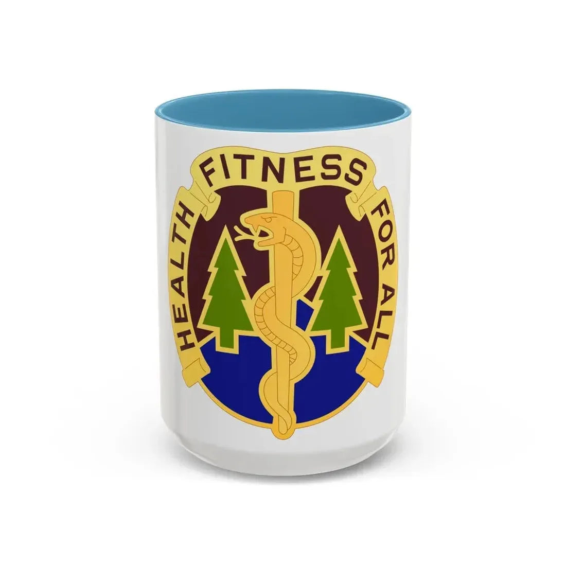 3274 US Hospital (U.S. Army) Accent Coffee Mug 15oz Light Blue - Go Mug Yourself