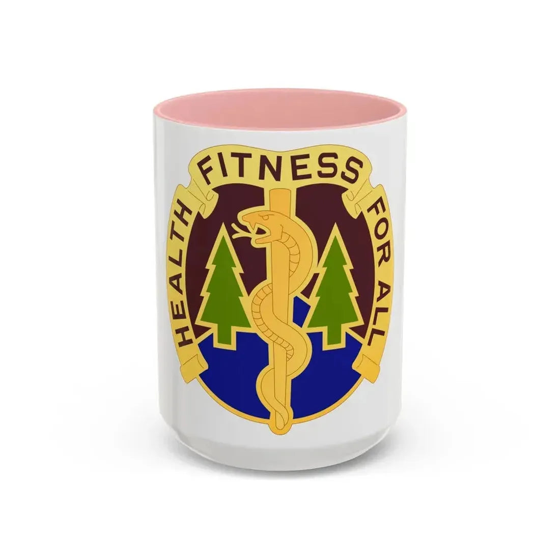 3274 US Hospital (U.S. Army) Accent Coffee Mug 15oz Pink - Go Mug Yourself