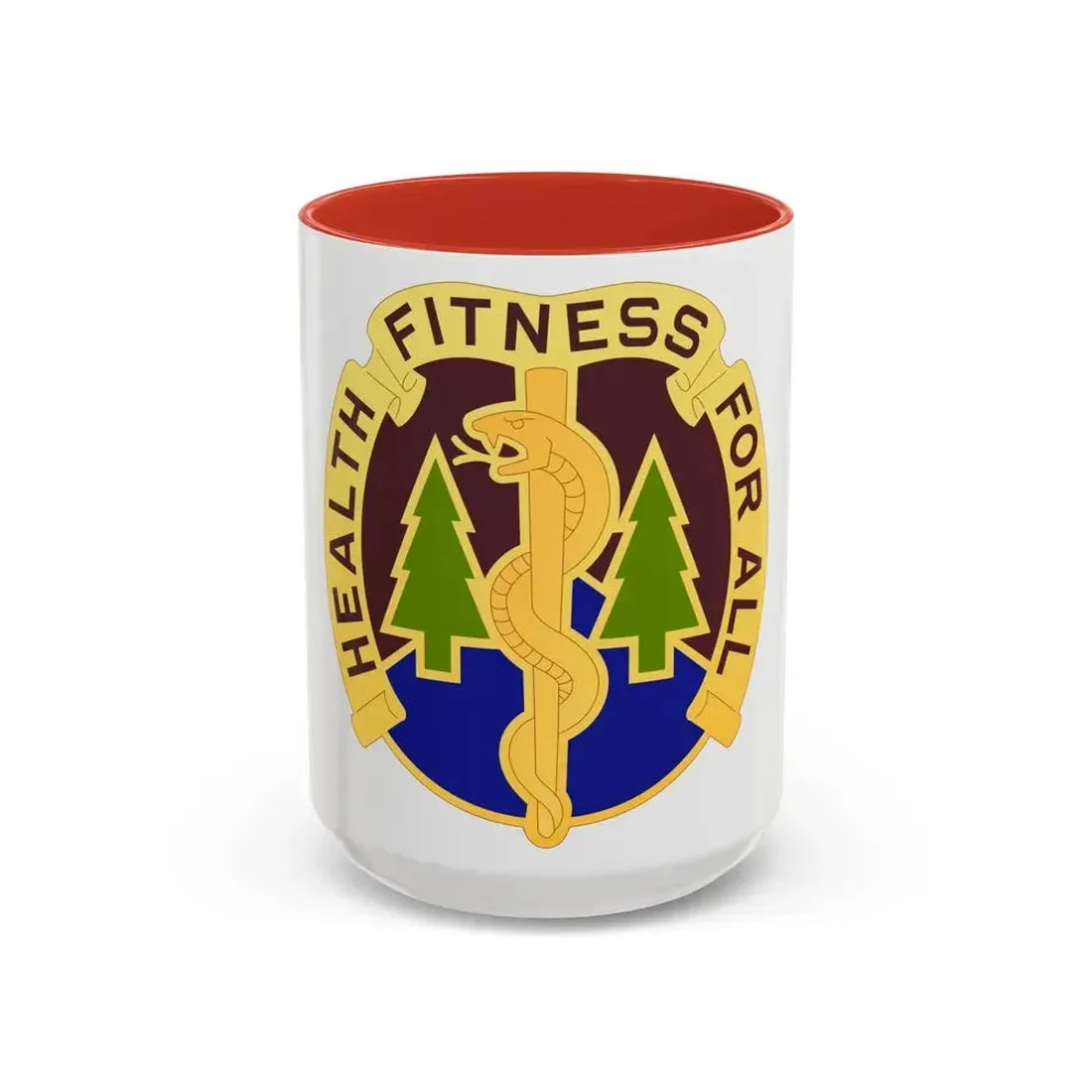 3274 US Hospital (U.S. Army) Accent Coffee Mug 15oz Red - Go Mug Yourself