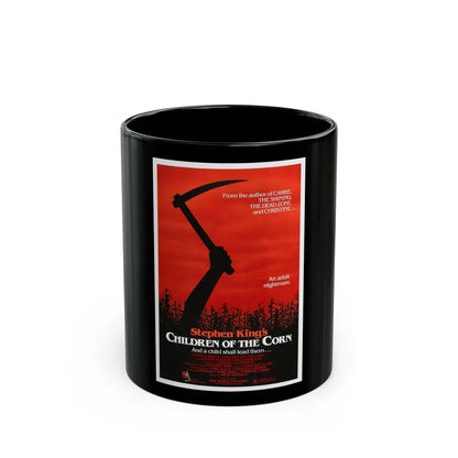 CHILDREN OF THE CORN 1984 Movie Poster - Black Coffee Mug-11oz-Go Mug Yourself