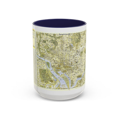 USA - Washington, Central (1948) (Map) Accent Coffee Mug