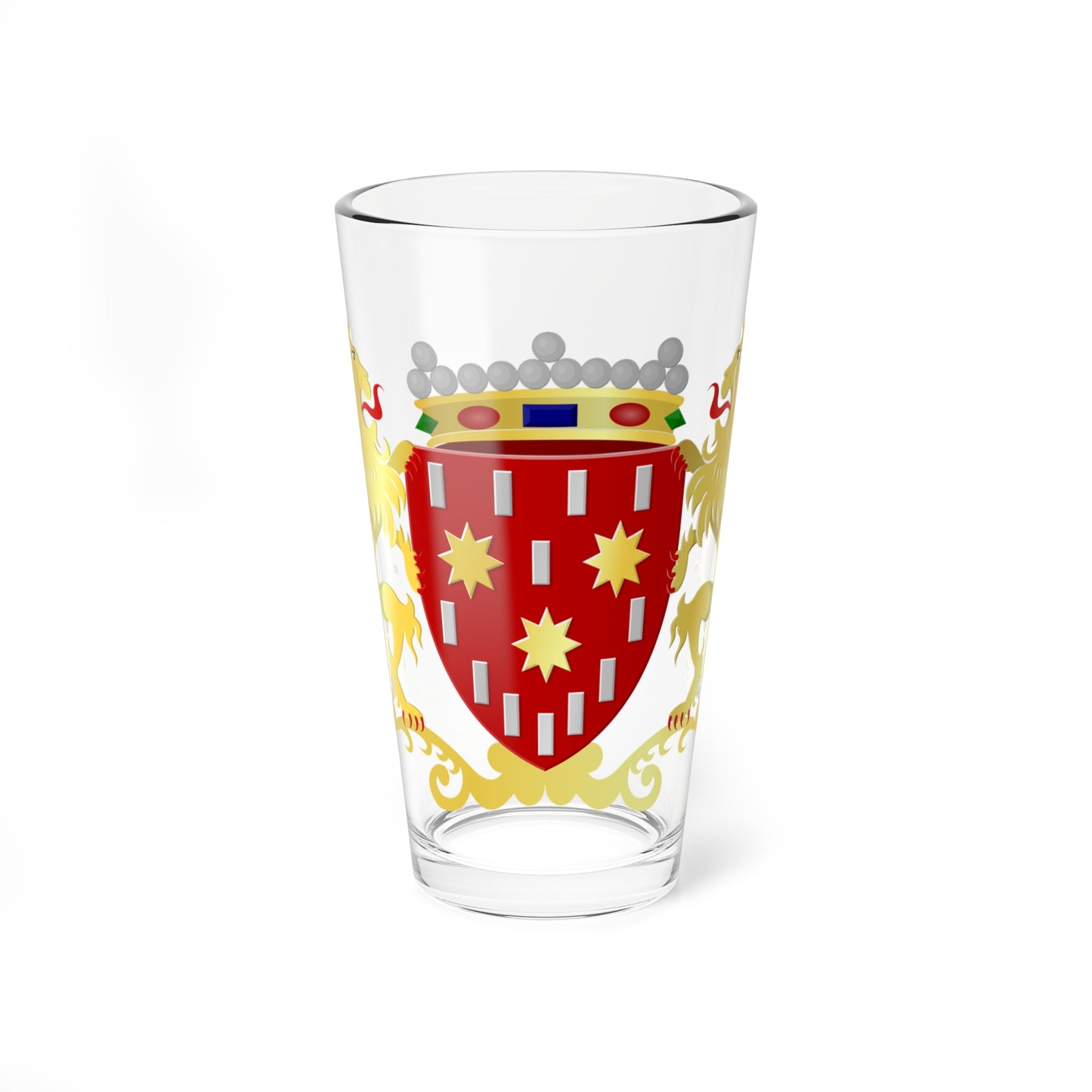 De Pinte wapen (Belgium) (Coat of Arms) Pint Glass 16oz