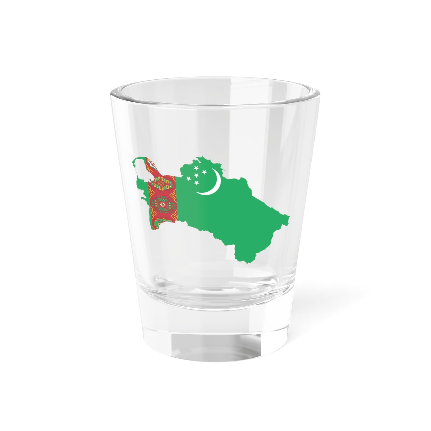 Turkmenistan stub (Turkmenistan) Shot Glass 1.5oz