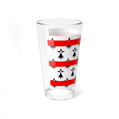 Drapeau de Rostrenen (France) Pint Glass 16oz