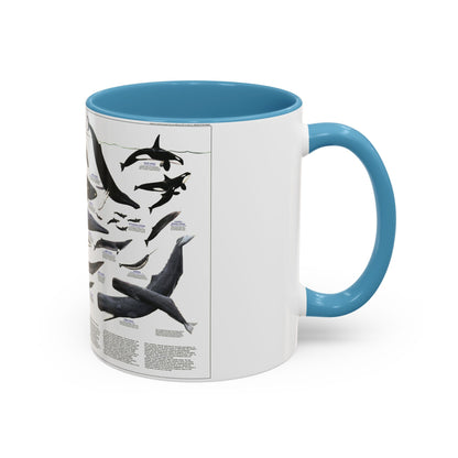 Great Whales of the World (1976) (Map) Accent Coffee Mug