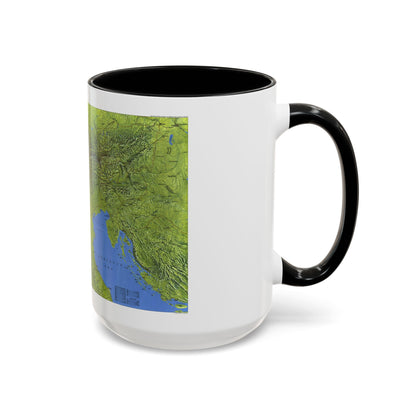 Alps, The (1985) (Map) Accent Coffee Mug