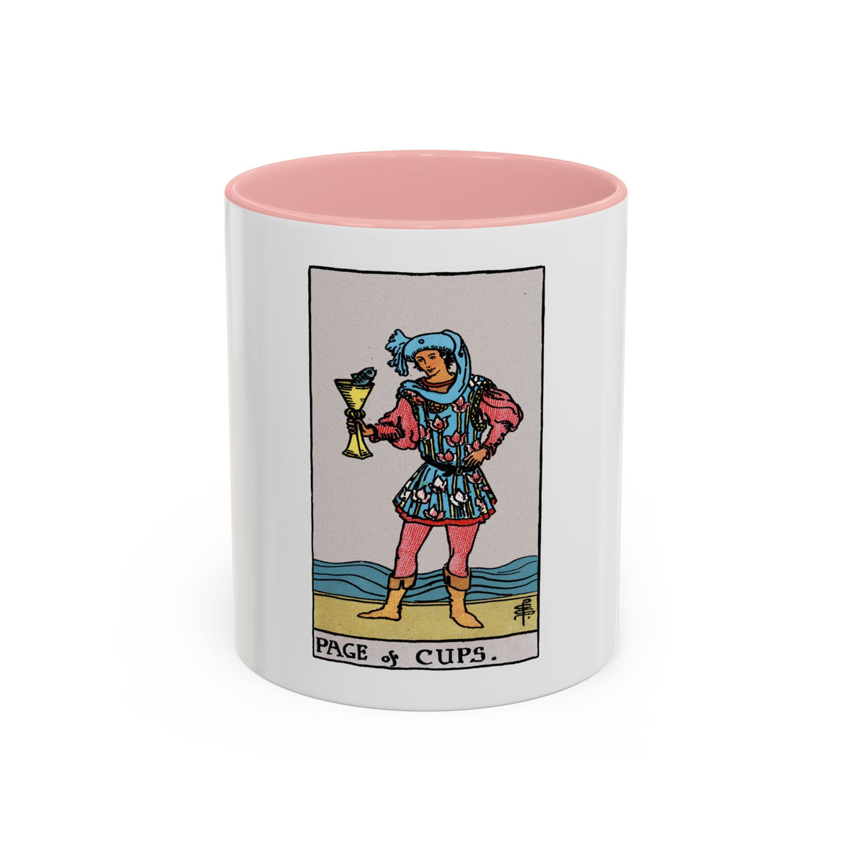 The Page of Cups (Tarot Card) Accent Coffee Mug
