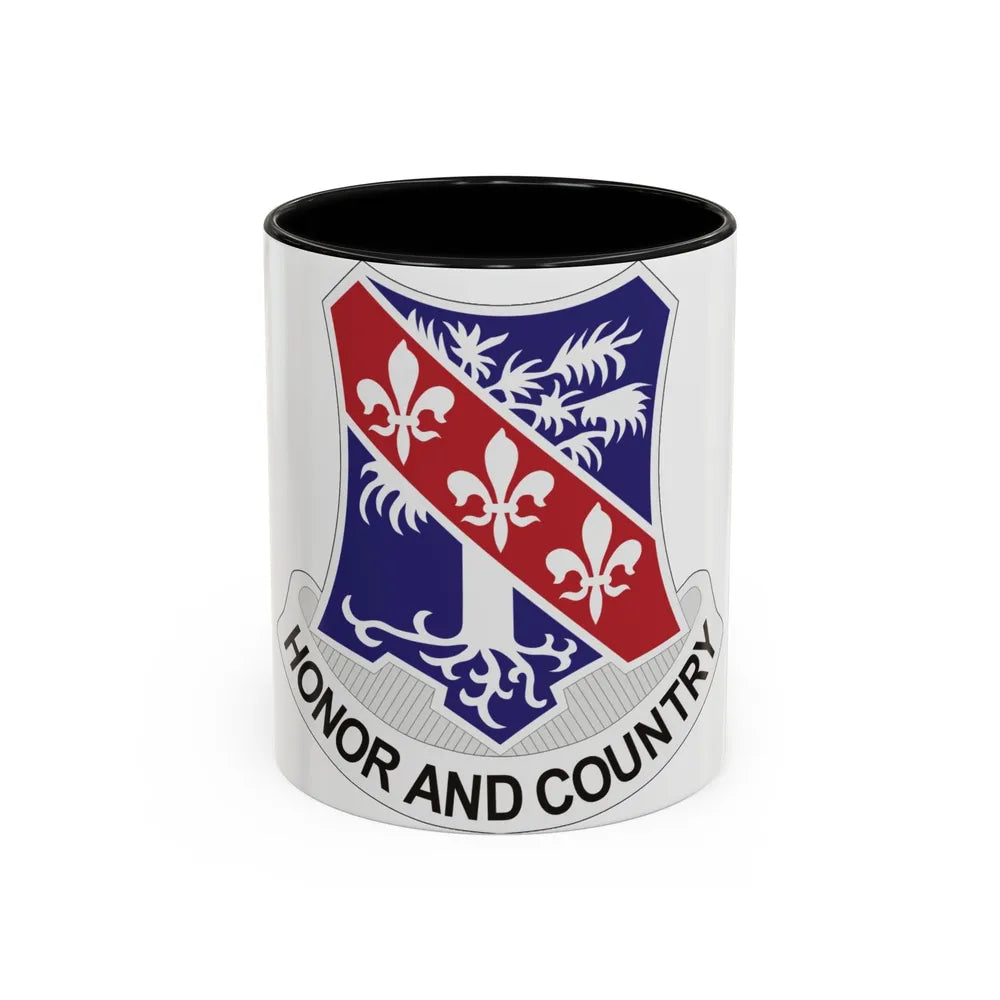 327th Infantry Regiment (U.S. Army) Accent Coffee Mug-11oz-Black-Go Mug Yourself