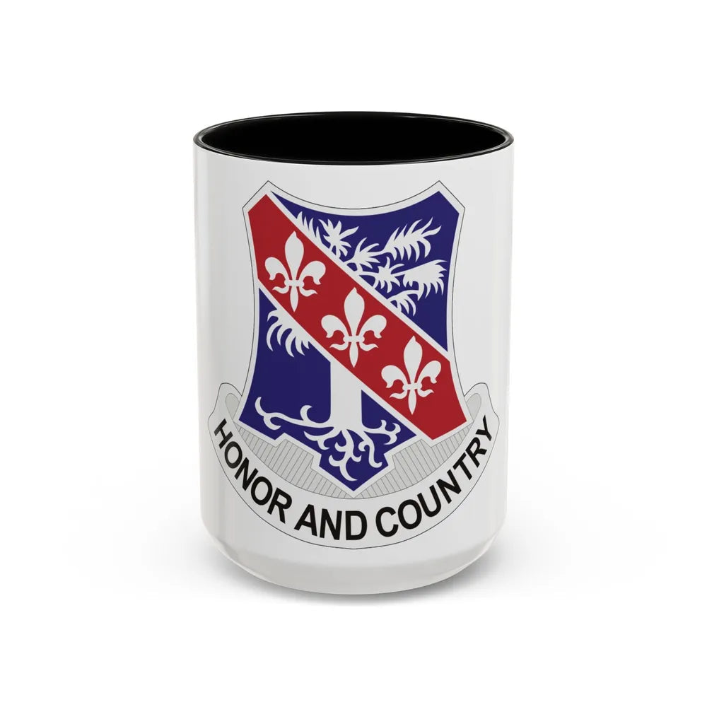 327th Infantry Regiment (U.S. Army) Accent Coffee Mug-15oz-Black-Go Mug Yourself