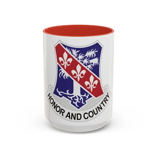 327th Infantry Regiment (U.S. Army) Accent Coffee Mug-15oz-Red-Go Mug Yourself