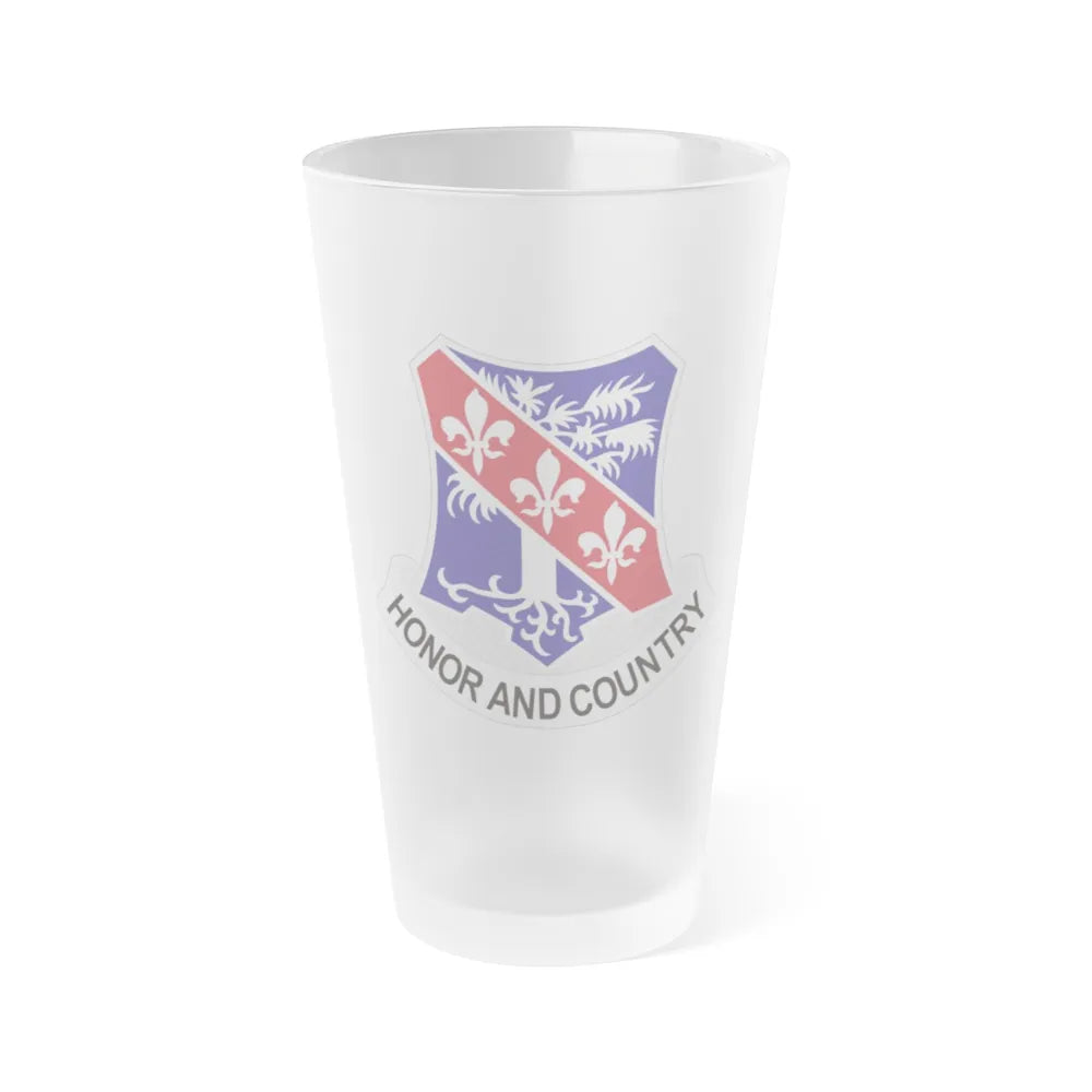 327th Infantry Regiment (U.S. Army) Frosted Pint Glass 16oz-Go Mug Yourself