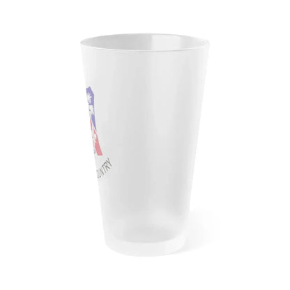 327th Infantry Regiment (U.S. Army) Frosted Pint Glass 16oz - Go Mug Yourself