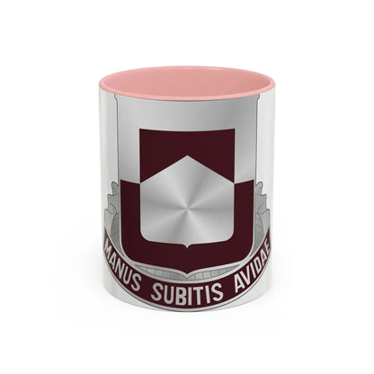 328 Medical Battalion (U.S. Army) Accent Coffee Mug-11oz-Pink-Go Mug Yourself