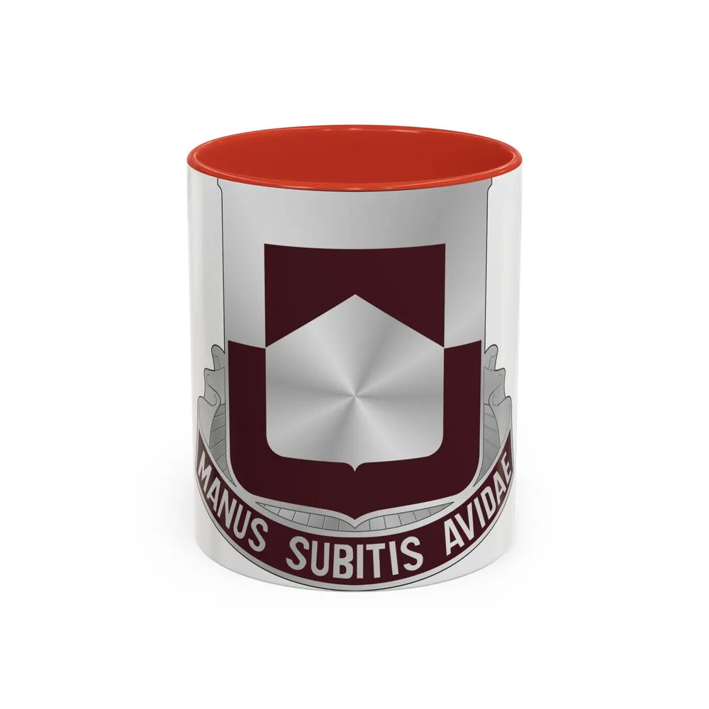 328 Medical Battalion (U.S. Army) Accent Coffee Mug-11oz-Red-Go Mug Yourself