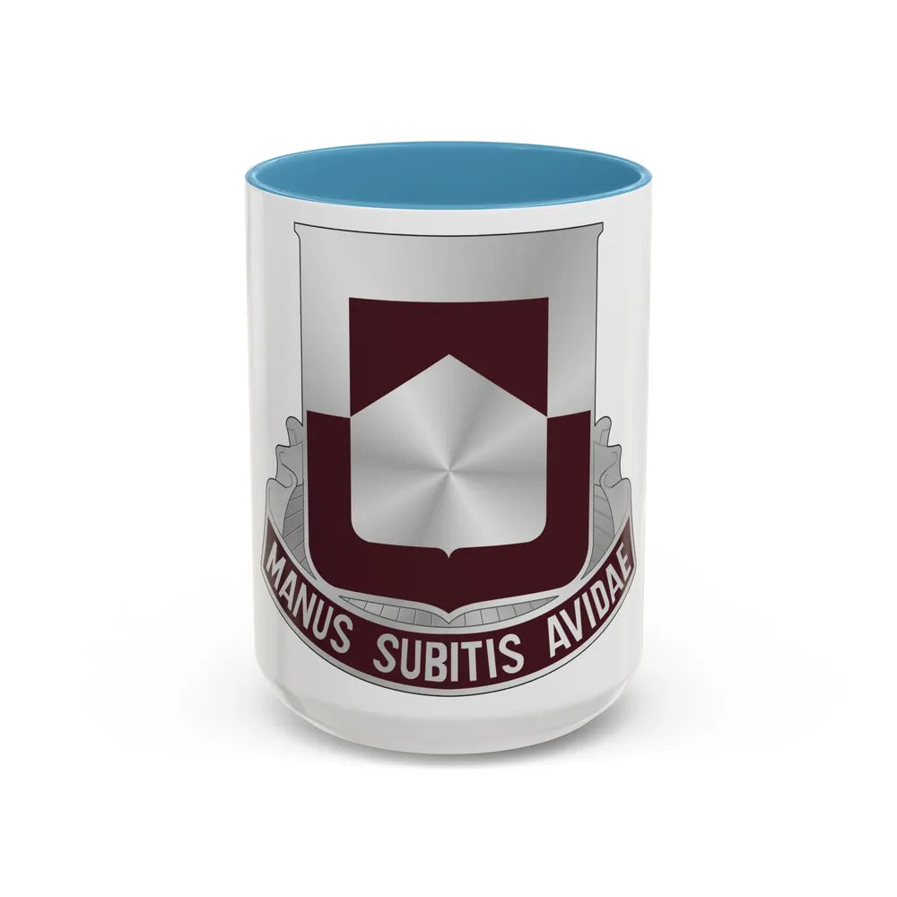 328 Medical Battalion (U.S. Army) Accent Coffee Mug-15oz-Light Blue-Go Mug Yourself