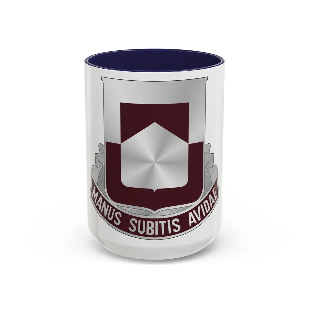 328 Medical Battalion (U.S. Army) Accent Coffee Mug-15oz-Navy-Go Mug Yourself