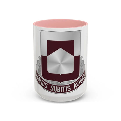 328 Medical Battalion (U.S. Army) Accent Coffee Mug-15oz-Pink-Go Mug Yourself