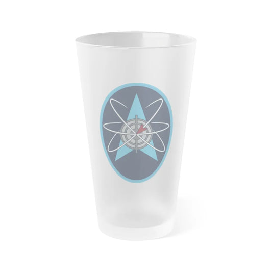 328 Weapons Squadron (U.S. Space Force) Frosted Pint Glass 16oz-Go Mug Yourself