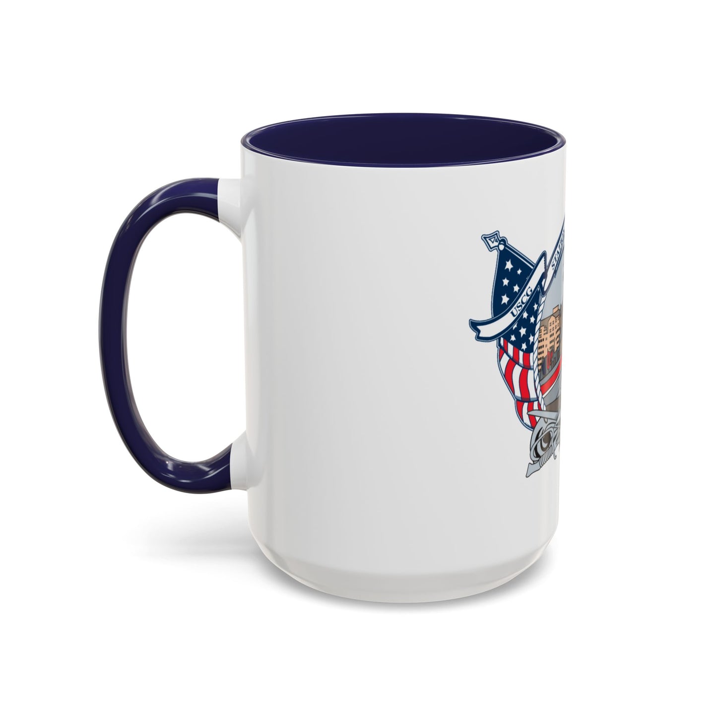 USCG Station Boston (U.S. Coast Guard) Accent Coffee Mug