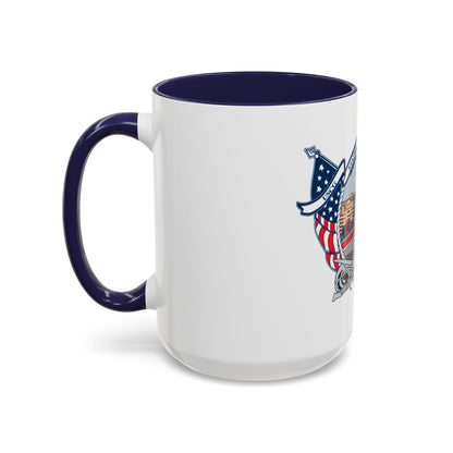 USCG Station Boston (U.S. Coast Guard) Accent Coffee Mug