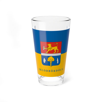 Flag of Iklodbordoce (Hungary) Pint Glass 16oz