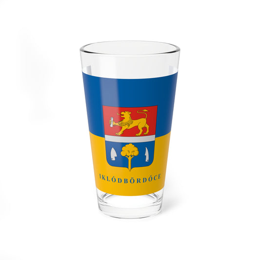 Flag of Iklodbordoce (Hungary) Pint Glass 16oz