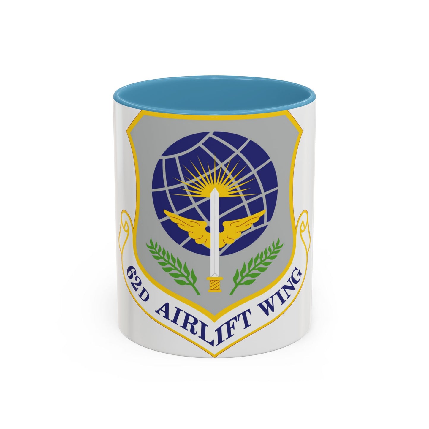 62d Airlift Wing (U.S. Air Force) Accent Coffee Mug