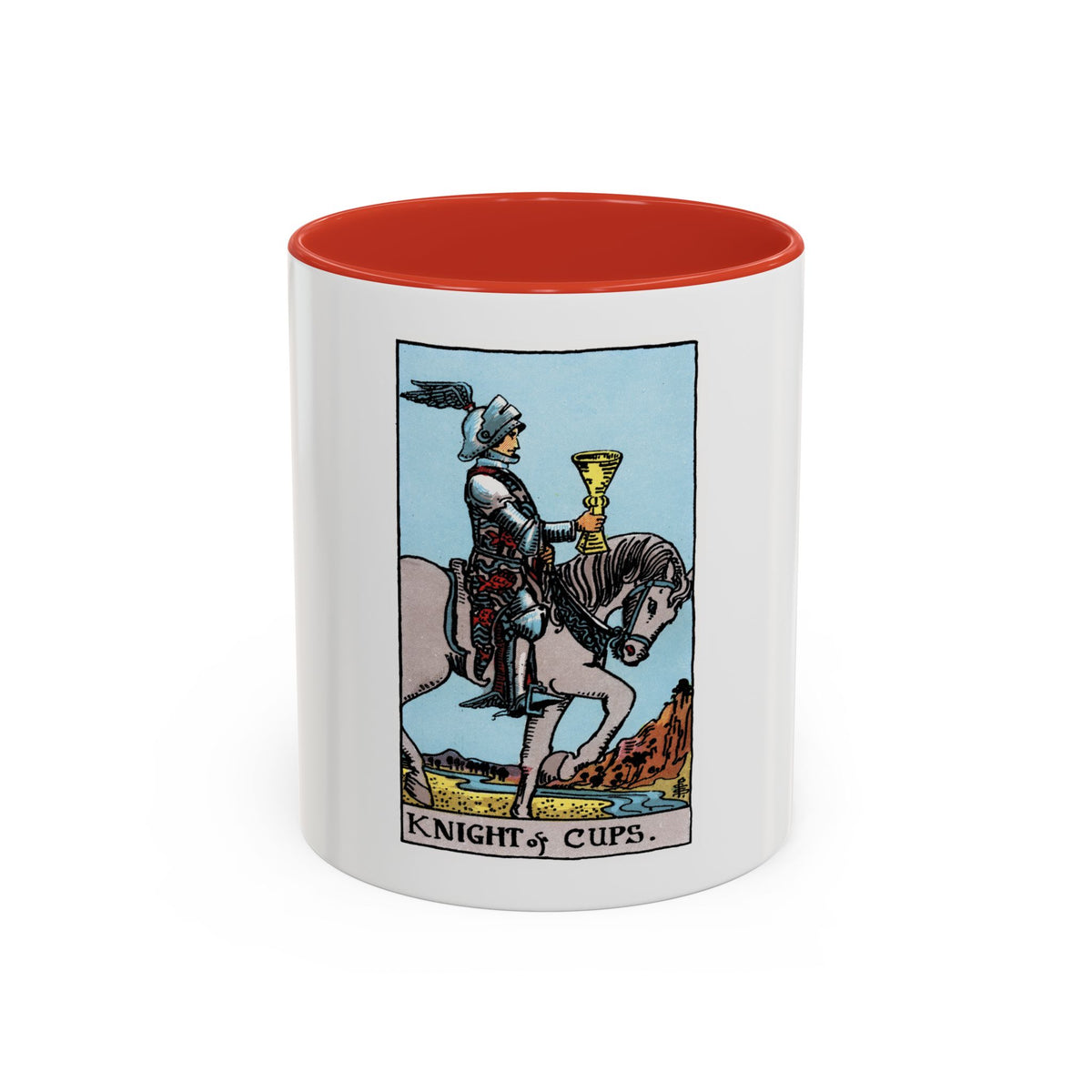 The Knight of Cups (Tarot Card) Accent Coffee Mug
