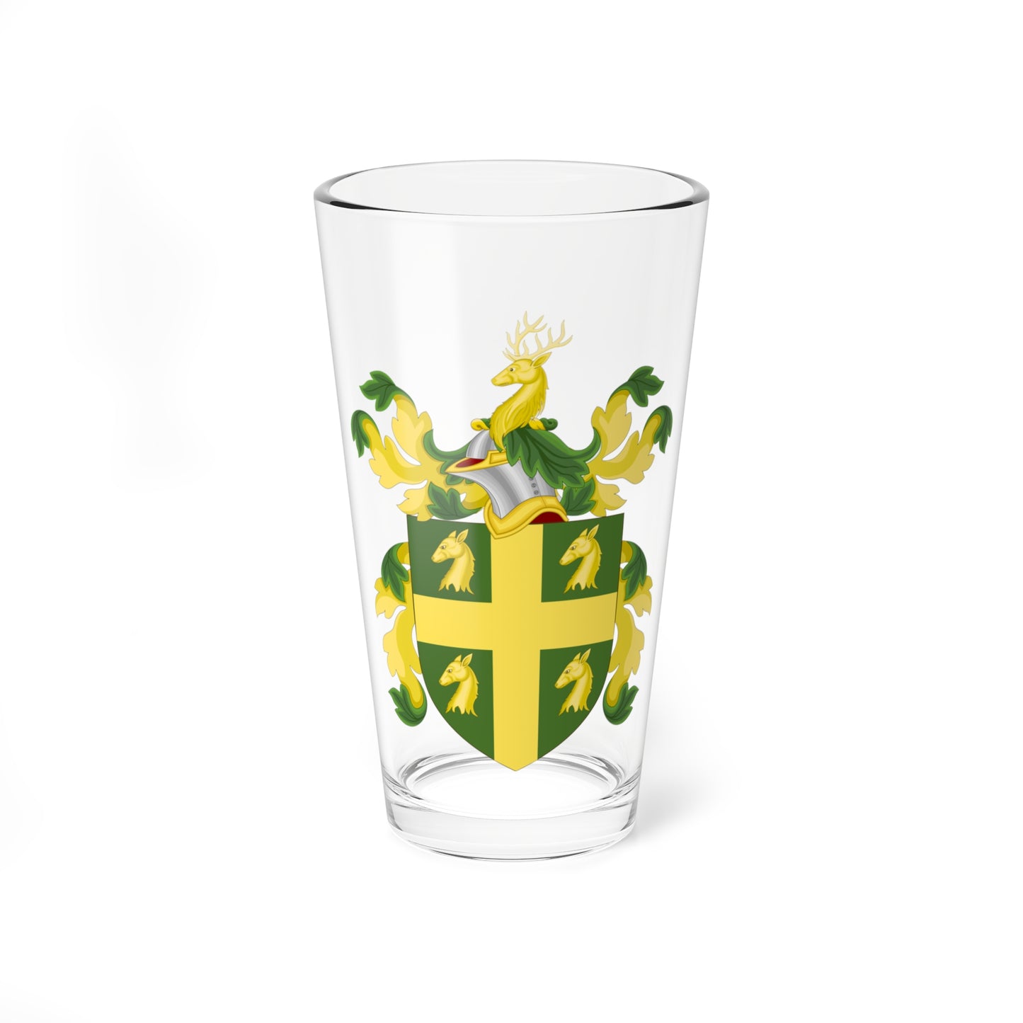 Coat of Arms of Walter Dickenson (United States) (Coat of Arms) Pint Glass 16oz