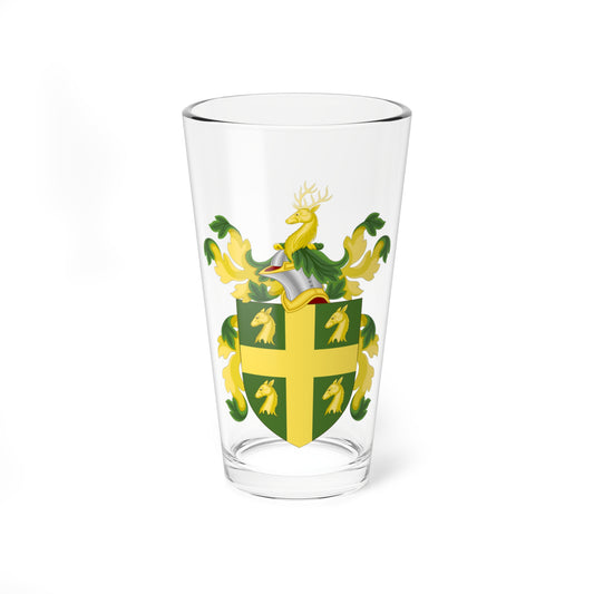 Coat of Arms of Walter Dickenson (United States) (Coat of Arms) Pint Glass 16oz