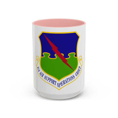 4 Air Support Operations Group USAFE (U.S. Air Force) Accent Coffee Mug