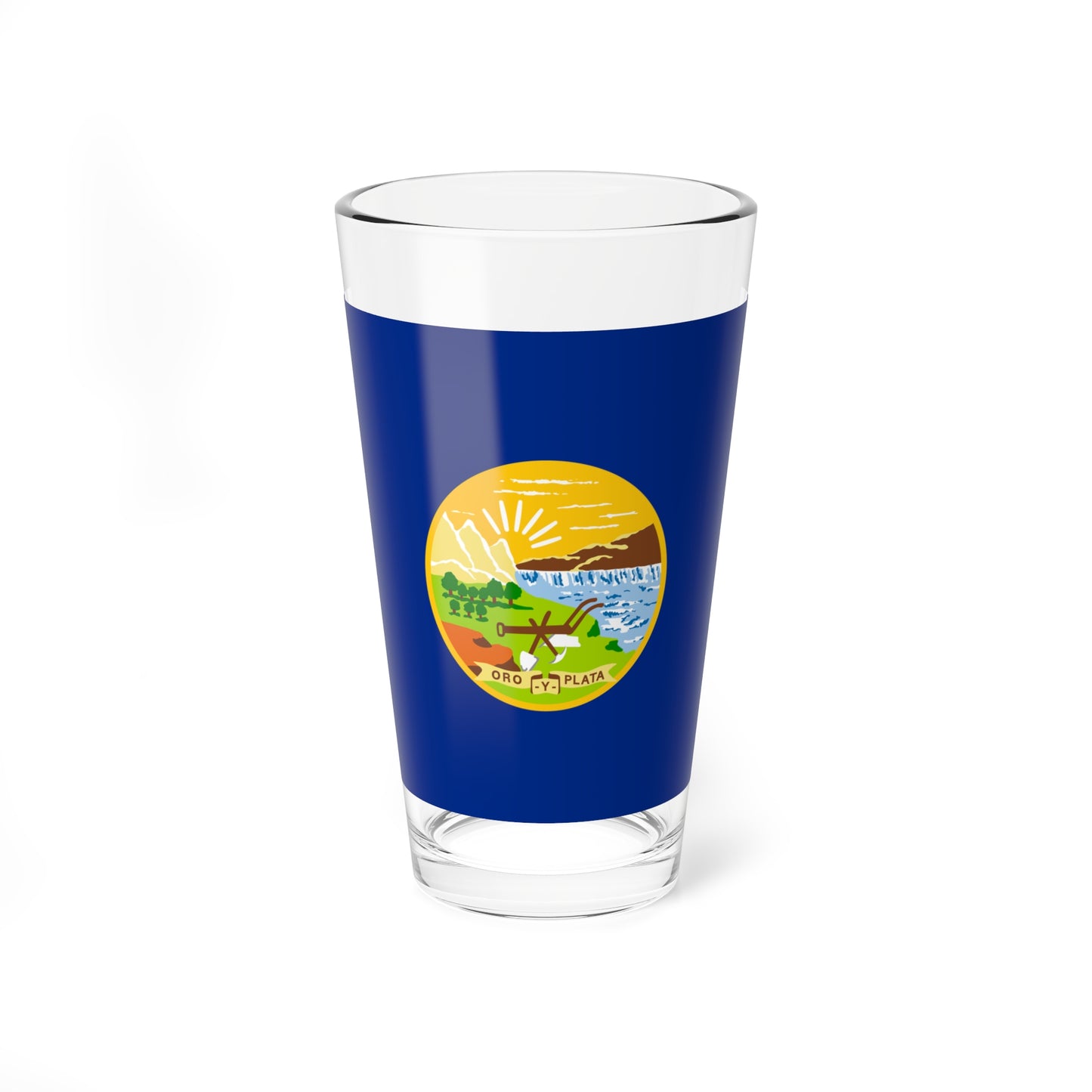 Flag of Montana 1905-1981 (United States) Pint Glass 16oz