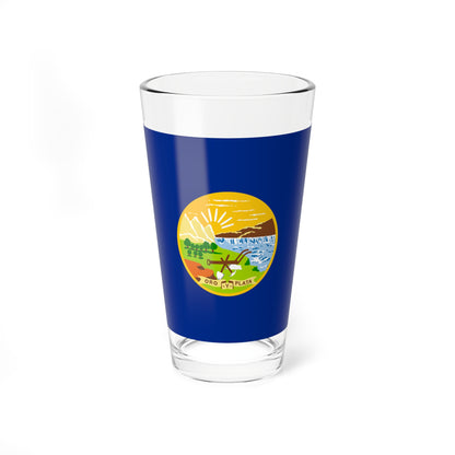 Flag of Montana 1905-1981 (United States) Pint Glass 16oz