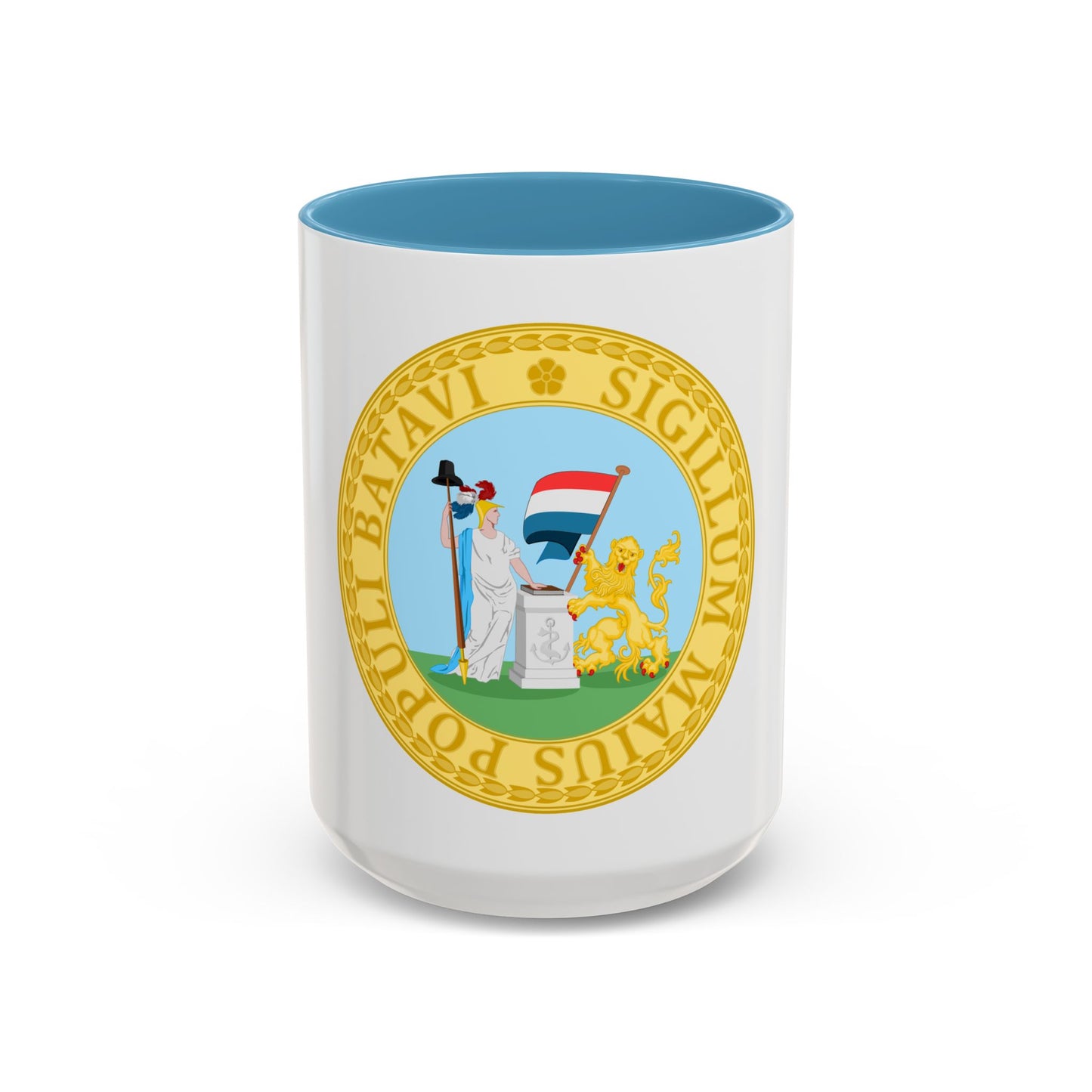 Great Seal of the Batavian Republic (1796) - Accent Coffee Mug